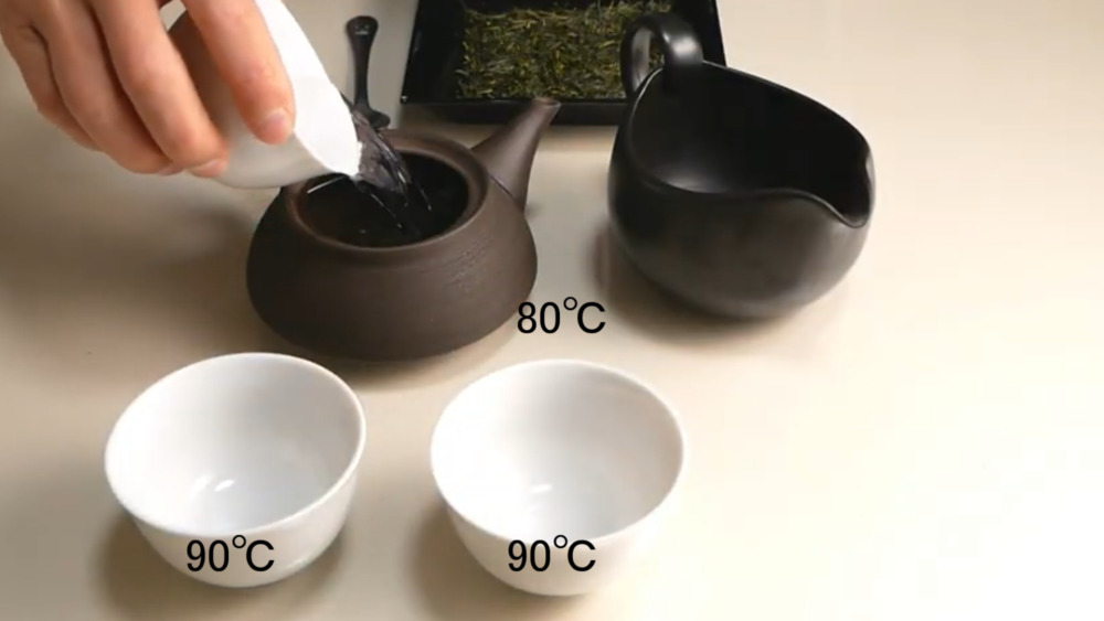 「煎茶の茶葉」の味の構造を壊さない淹れ方　お湯の温度